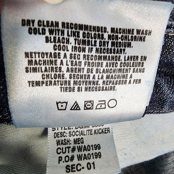 Joes Jeans Size 28 Womens Blue Denim Cropped Low Rise Socialite Kicker Meg - Picture 12 of 14